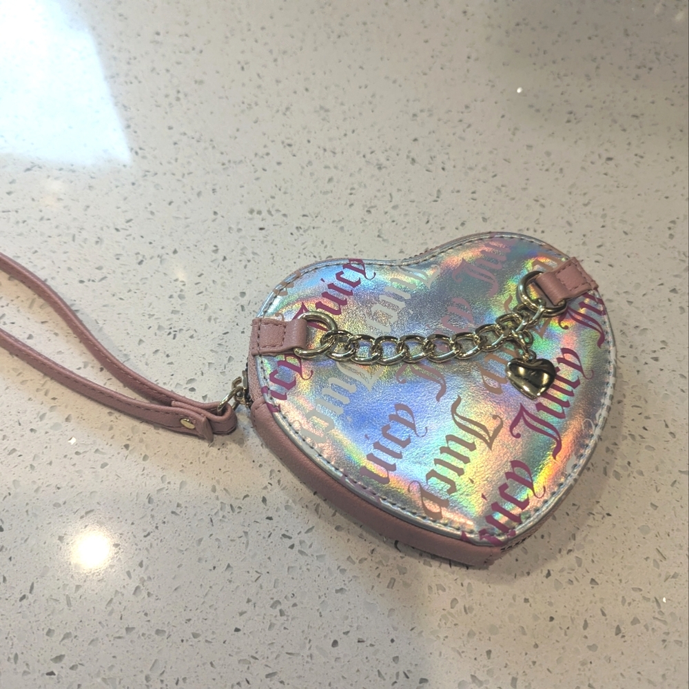 Juicy Couture holographic wristlet